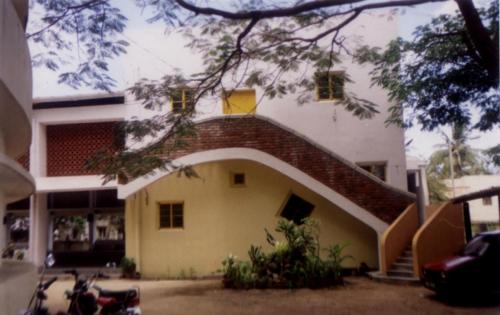 auditorium stage end side view